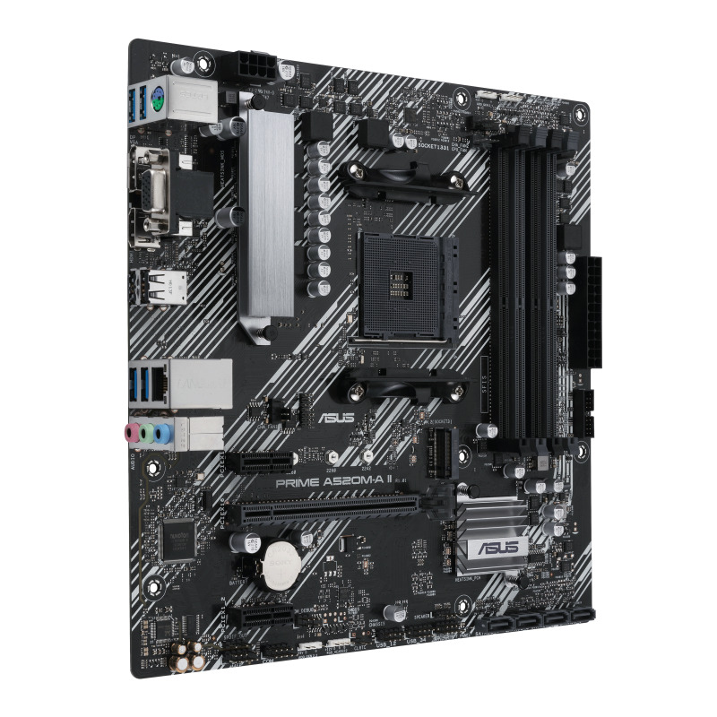 MOTHERBOARD ASUS (PRIME A520M-A II/CSM) SOCKET AM4,4*DDR4,HDMI,DP,VGA,PCIE-3.0,M.2,MICRO ATX image 5